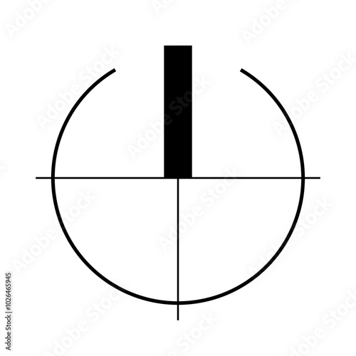 Architectural north arrow and compass outline vector
