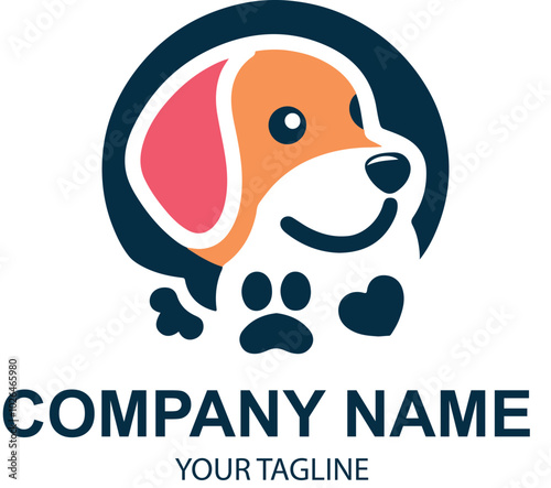 vector pet logo design 