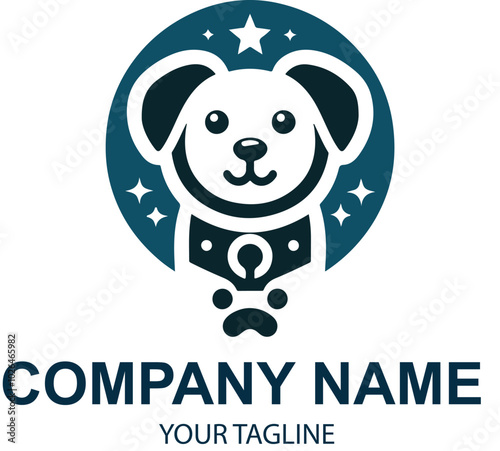 vector pet logo design 
