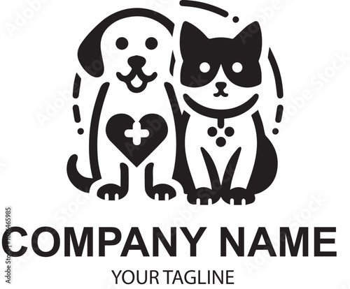 vector pet logo design 