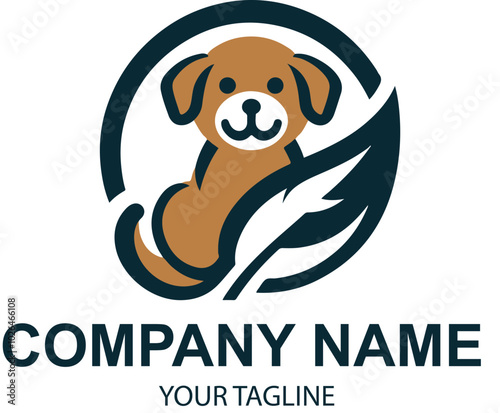 vector pet logo design 
