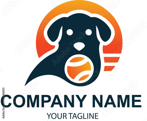 vector pet logo design 