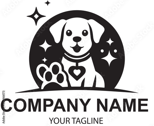 vector pet logo design 