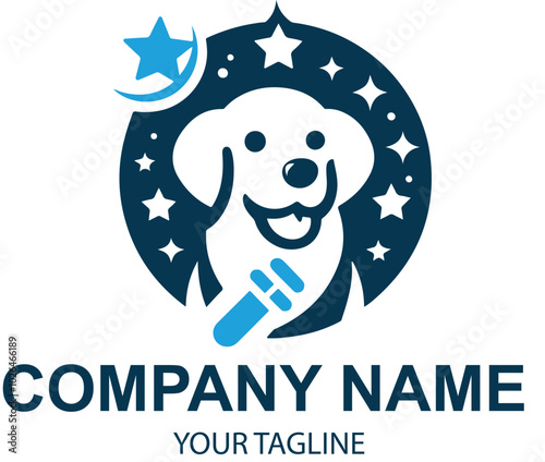 vector pet logo design 
