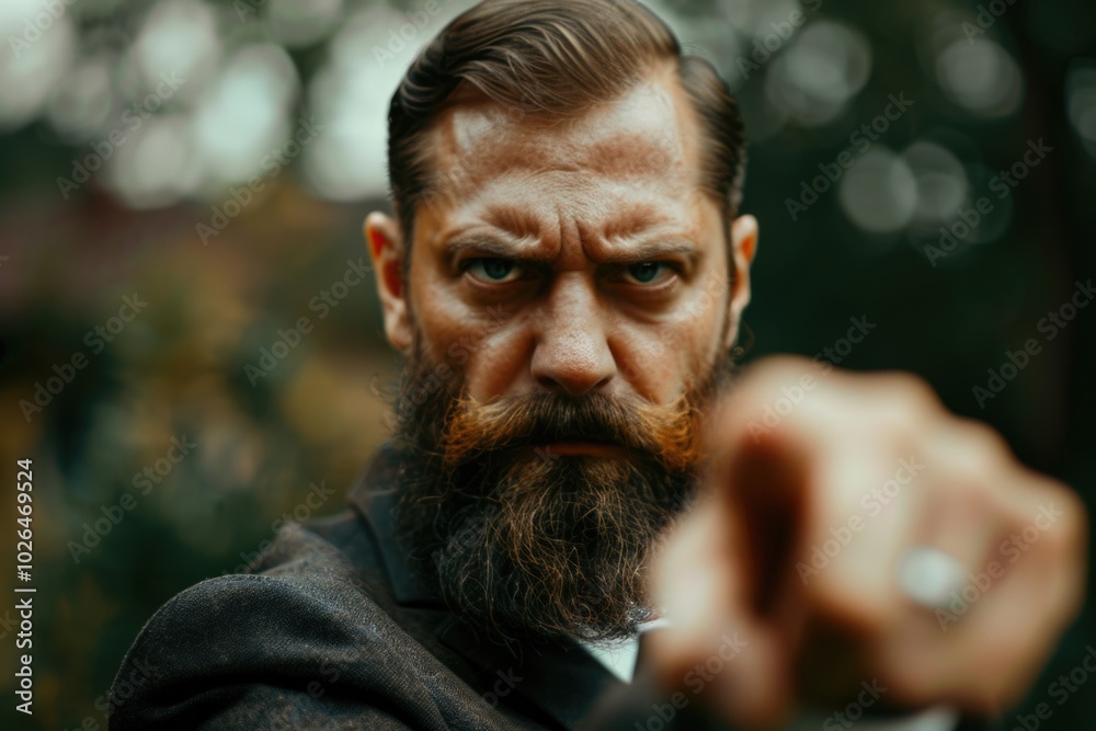 A person with a beard looking directly at the lens, giving a sense of intimacy and direct communication A person with a beard looking directly at the lens, giving a sense of intimacy and direct communication