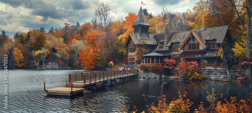 Autumn Getaway: Columbus Day Hotel Offer with Scenic Fall Foliage and Cozy Lakeside Retreat photo