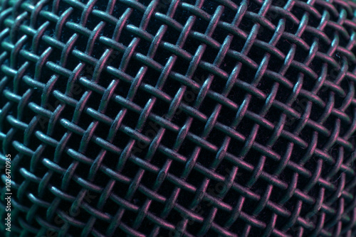 Microphone surface details and abstract patterns