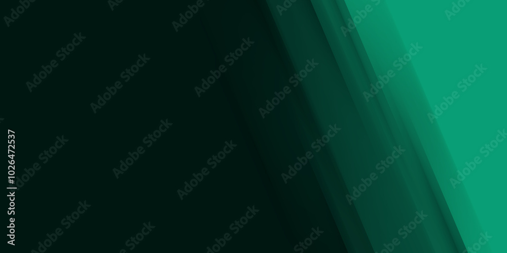 Obraz premium Abstract luxury dark green overlap layer with shiny green line 
