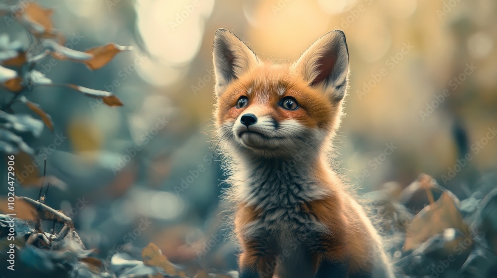 Close-up of a curious red fox in nature Close-up of a curious red fox in nature
