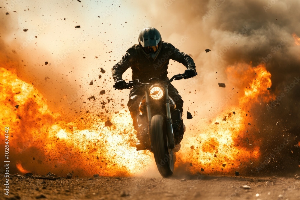 A person riding a motorcycle on a dirt road, with scenic landscape in the background A person riding a motorcycle on a dirt road, with scenic landscape in the background