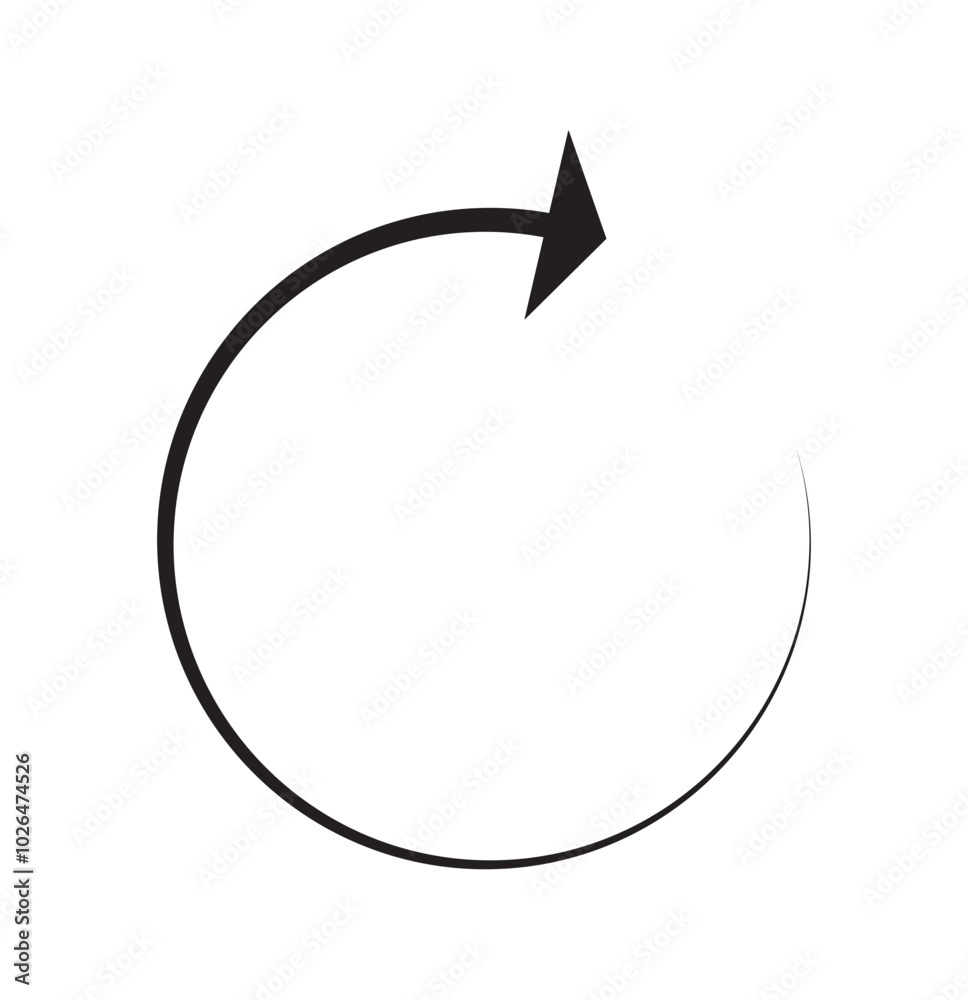 Circle Arrow icon set vector illustration, refresh, reload, Set of circle arrows rotating, different circular arrows of black color isolated, recycle sign, Arrow clock wise rotating symbol, arrow sign Circle Arrow icon set vector illustration, refresh, reload, Set of circle arrows rotating, different circular arrows of black color isolated, recycle sign, Arrow clock wise rotating symbol, arrow sign