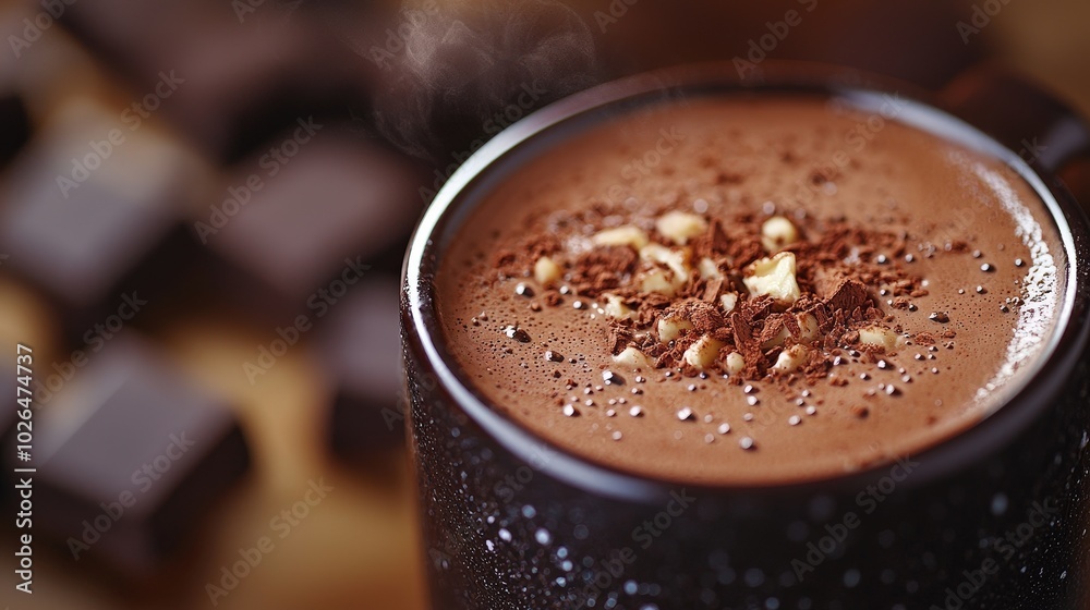 Hot Chocolate with Chocolate Shavings and Whipped Cream Hot Chocolate with Chocolate Shavings and Whipped Cream
