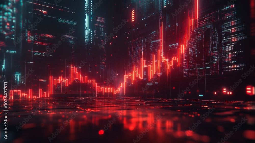 Abstract Data Visualization in Neon Colors Abstract Data Visualization in Neon Colors