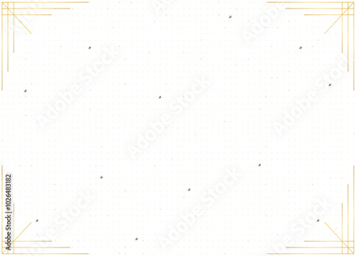 シンプルで豪華な装飾的フレーム、ドット模様の背景素材01