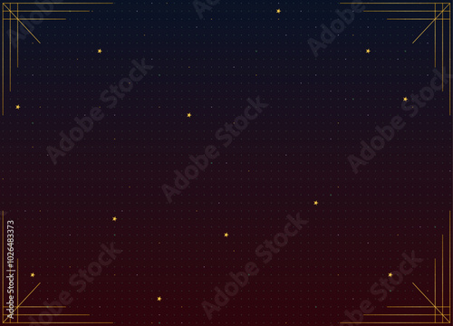 シンプルで豪華な装飾的フレーム、ドット模様の背景素材02