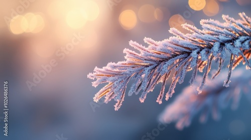 The Frosted Pine Branch photo