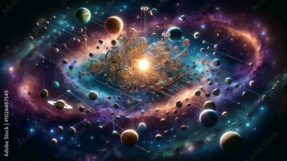 Space Abstract Experiment Audio Visualizer Space Abstract Experiment Audio Visualizer