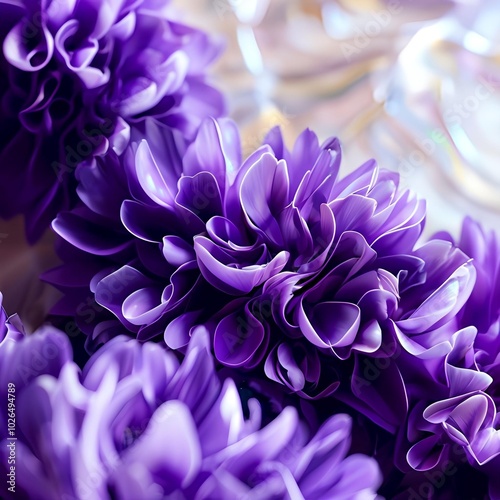 close up of purple aster