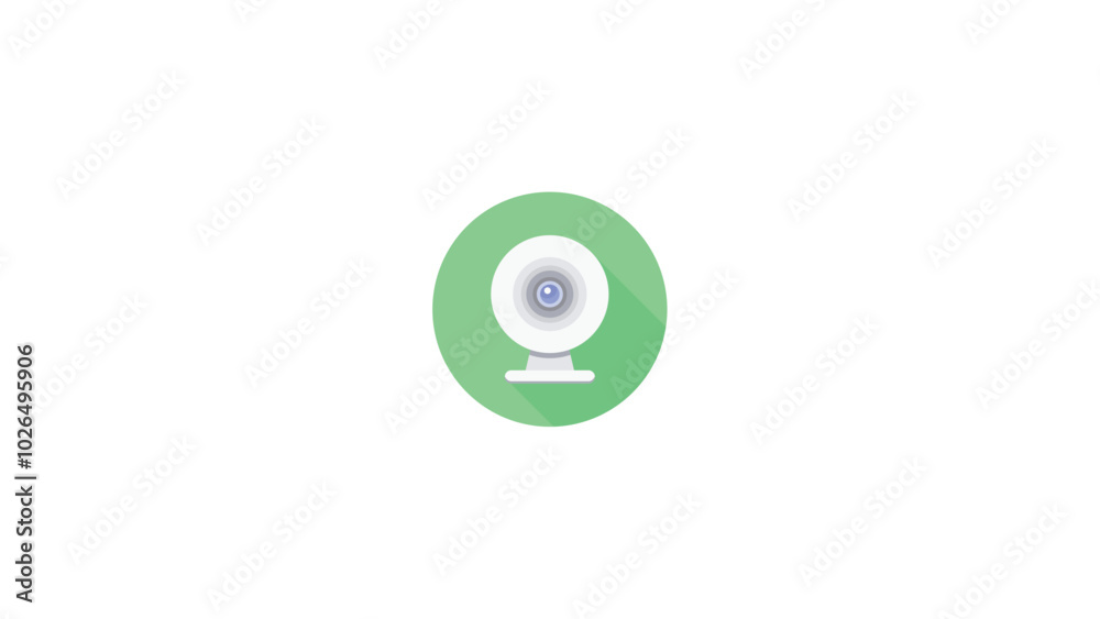 webcam flat icon isolated on a white background webcam flat icon isolated on a white background