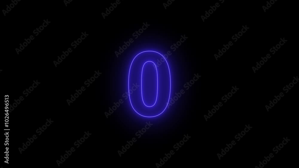 5 to 1 second modern digital countdown timer neon light style with loading. Neon glowing countdown numbers 5 to 1 second with neon circle. Glowing Trending Beautiful Top five countdown animation text.