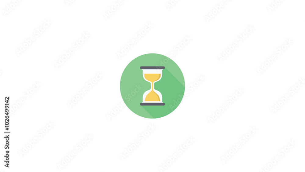 hourglass flat icon isolated on a white background hourglass flat icon isolated on a white background
