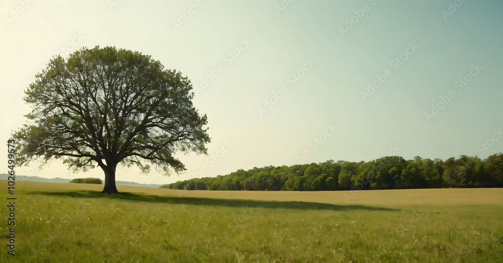 Fototapeta premium AI generated tree 