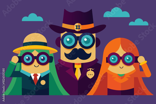 Kid dressed as explorers  for HALLOWEEN