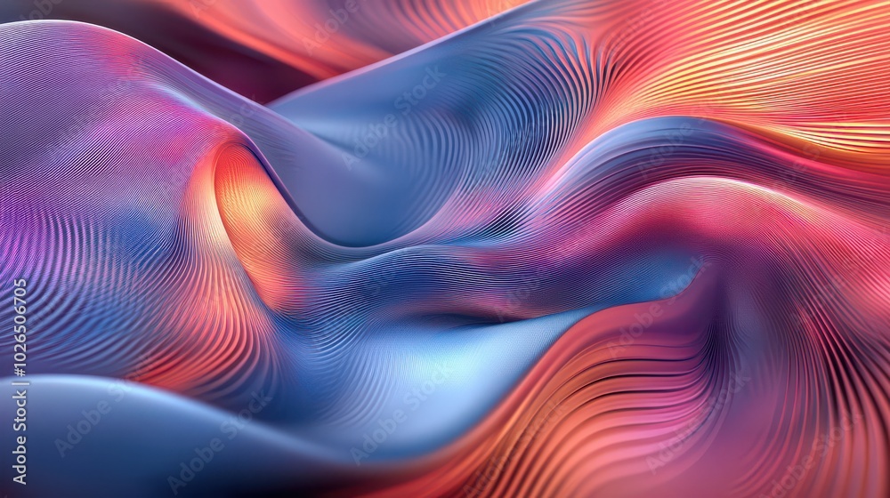 Obraz premium Colorful Abstract Wave Patterns