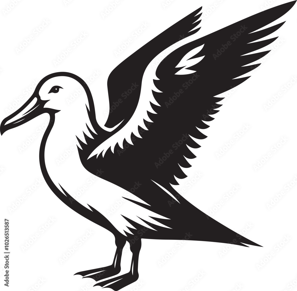 Fototapeta premium Seabird vector illustration design