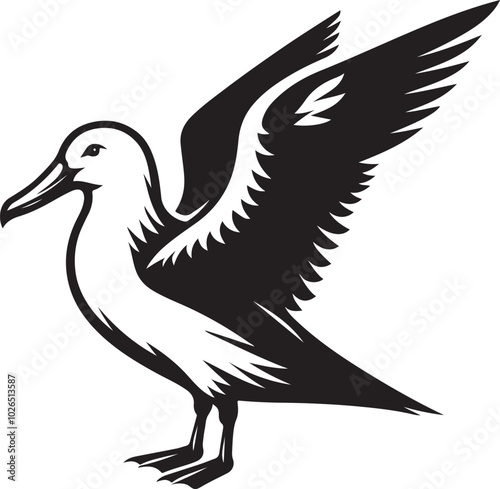 Seabird vector illustration design photo