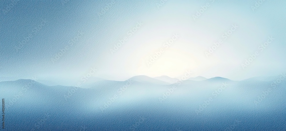 Fototapeta premium Misty Blue Mountain Range - Perfect for Nature-Inspired Designs or Travel-Themed Projects