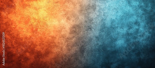 Orange and Blue Gradient Background with Textured Overlay - Perfect for Modern Design Projects or Creative Backgrounds