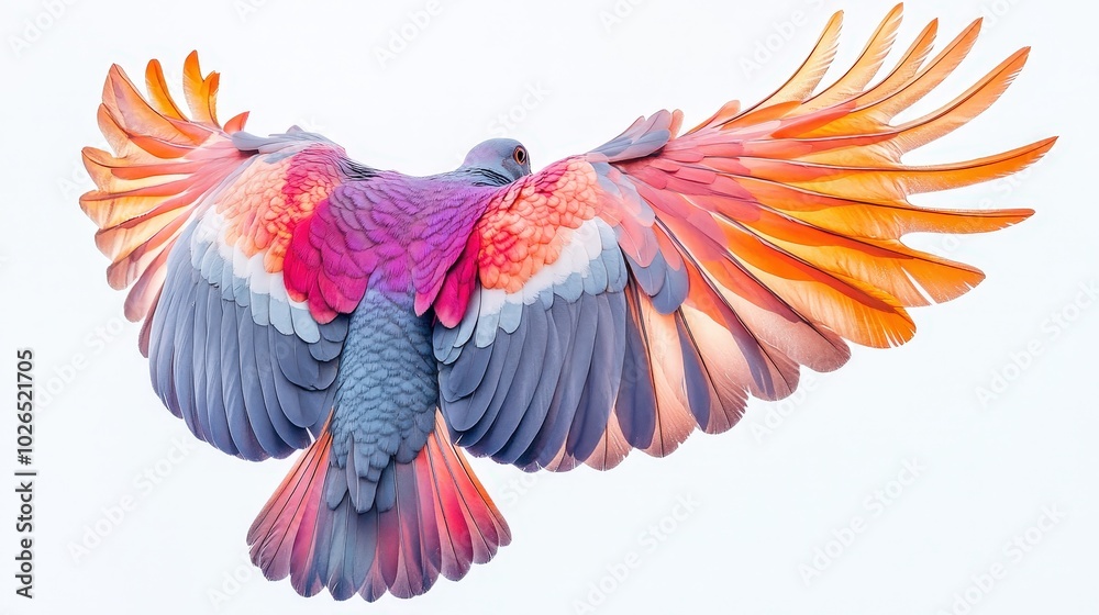 Vivid Metallic Elegance - Common Bronzewing Pigeon's Wing Abstract Artwork Vivid Metallic Elegance - Common Bronzewing Pigeon's Wing Abstract Artwork