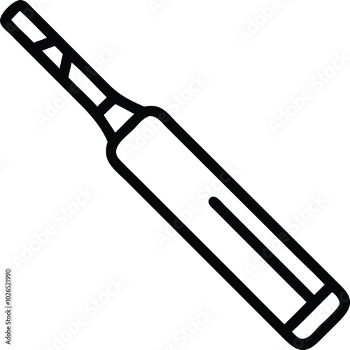 a cricket bat icon