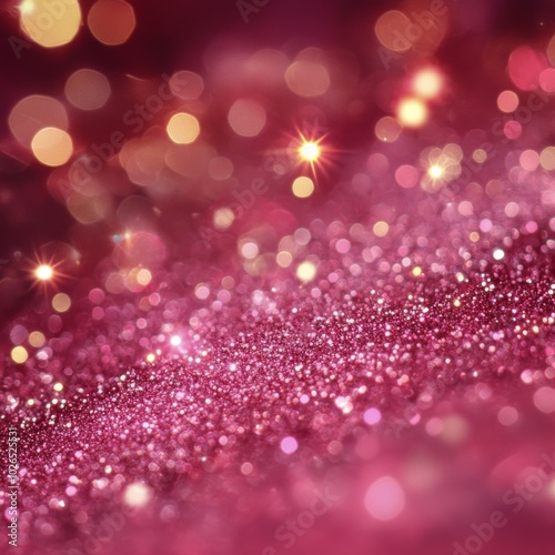 Sparkling pink bokeh background with soft lights and vibrant colors for creat...