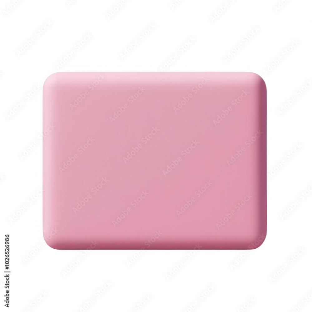 Flat pink rectangle on a white isolated background. Flat pink rectangle on a white isolated background.