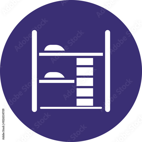 Bunk Bed Icon Design
