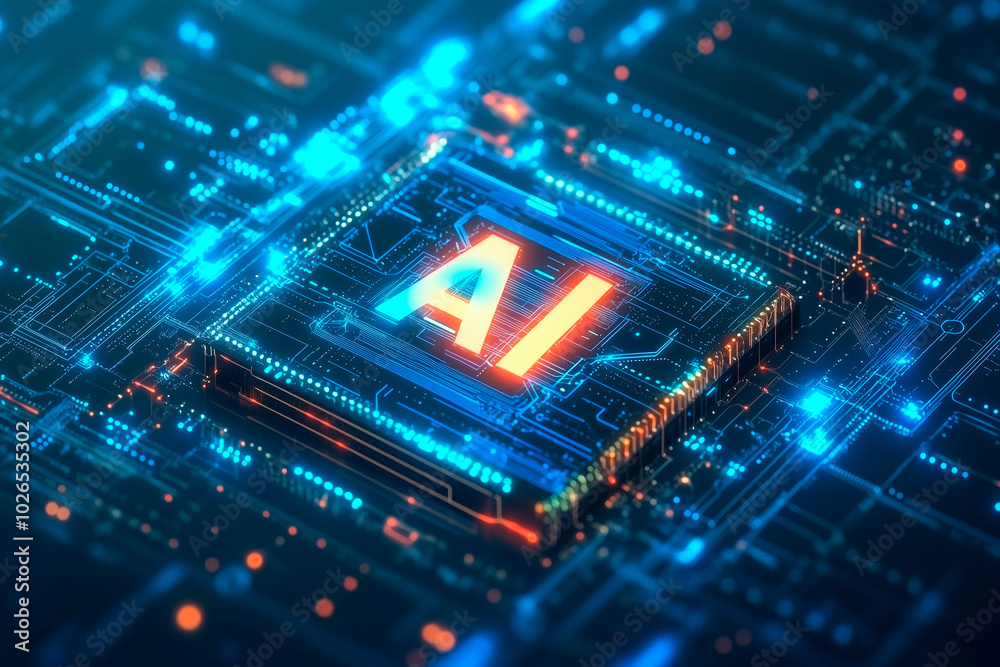 a high-tech AI logo design, combining futuristic elements with sleek aesthetics. The logo features the bold a high-tech AI logo design, combining futuristic elements with sleek aesthetics. The logo features the bold