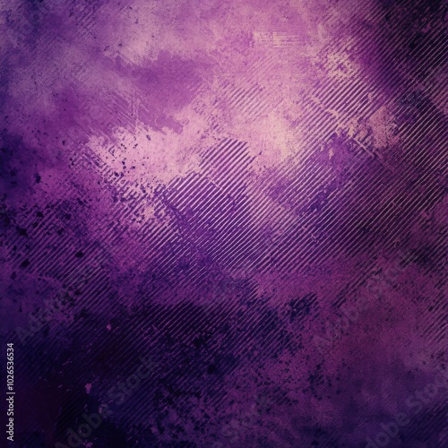 Vibrant purple abstract texture with splashes and patterns created in a digit...
