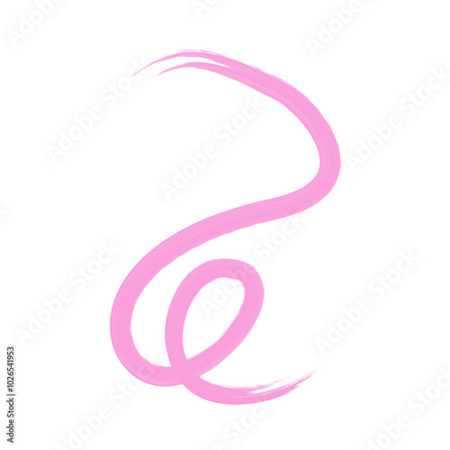 Flat vector ribbons. Flat pink ribbons banners isolated on white background