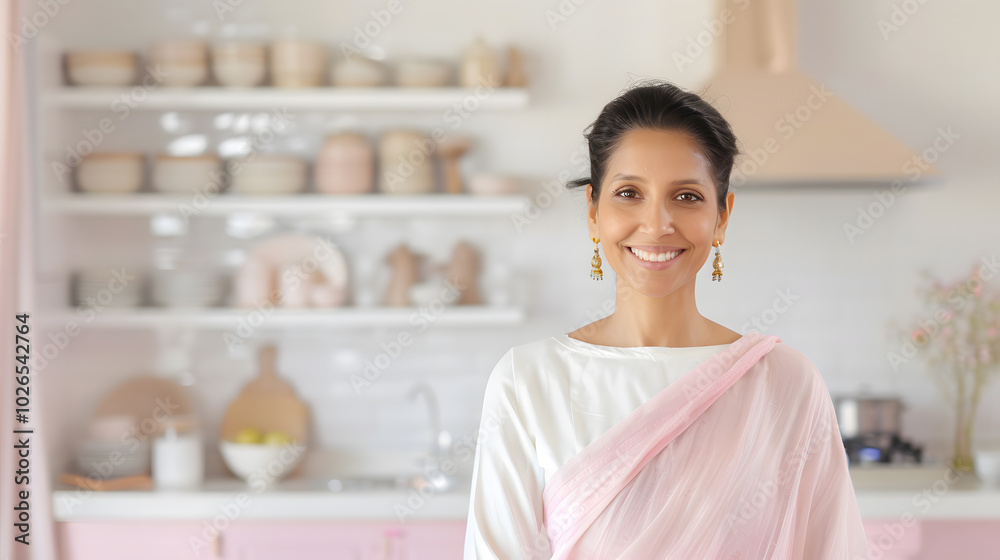 Smiling Indian Young Beautiful Woman | Radiating Joy and Confidence in Cultural Attire Smiling Indian Young Beautiful Woman | Radiating Joy and Confidence in Cultural Attire