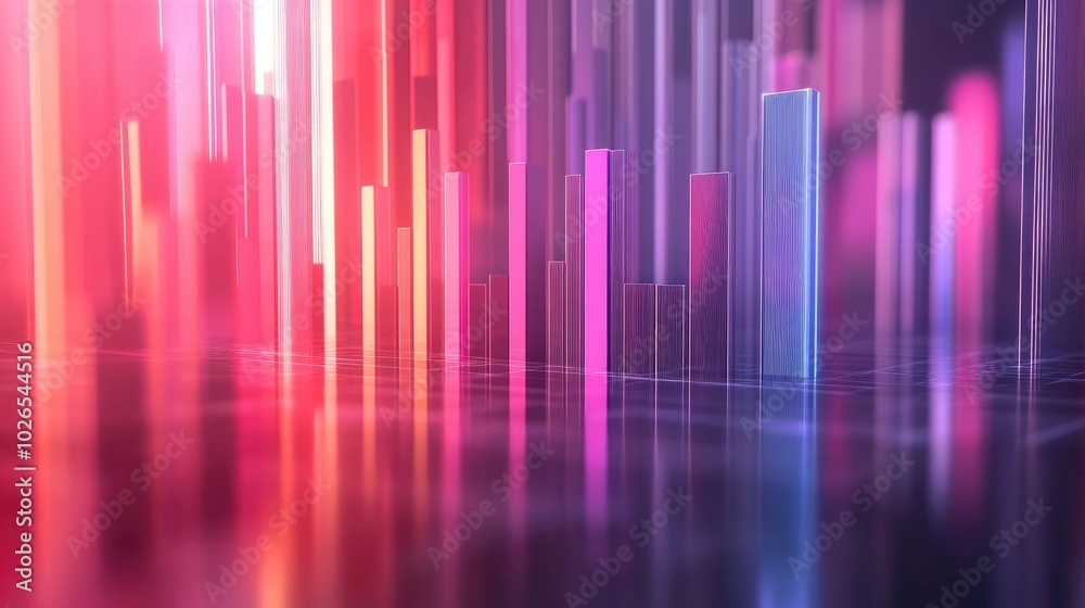 Colorful Abstract Digital Art with Vertical Lines Colorful Abstract Digital Art with Vertical Lines