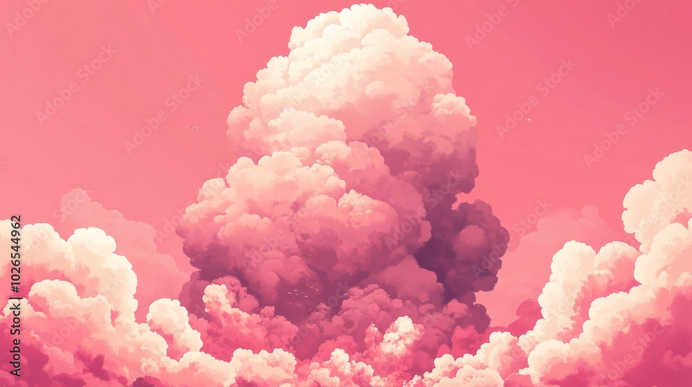 bomb comic background With cloud on pink bomb comic background With cloud on pink