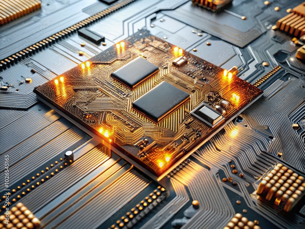 Black Gold Circuit Board HDR Background - Luxury Abstract Tech Design for Information Technology Black Gold Circuit Board HDR Background - Luxury Abstract Tech Design for Information Technology