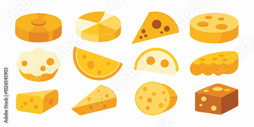 cheese Vector textures design 