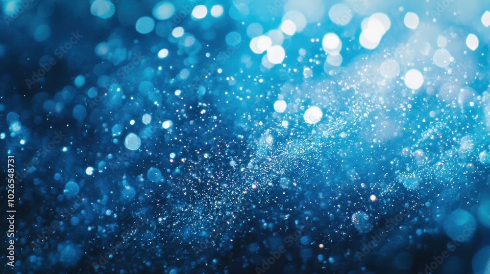 The Blue Sparkling Background The Blue Sparkling Background