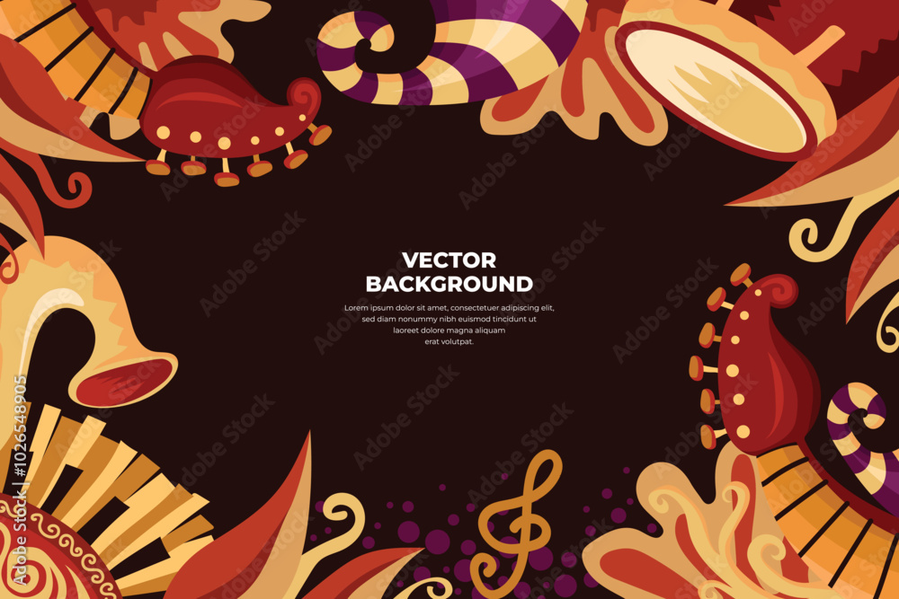 Vector Music Background 2 Vector Music Background 2
