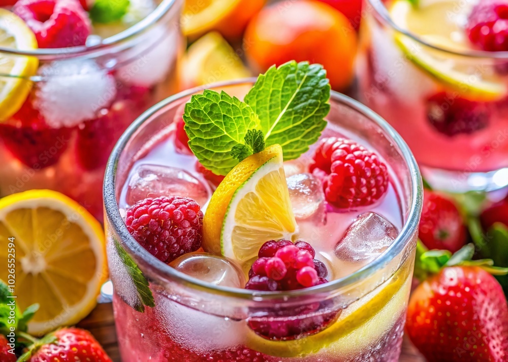 Refreshing Pink Alcoholic Drink Perfect for Summer Parties and Celebrations with Fruits and Bubbles for a Fun Vibe Refreshing Pink Alcoholic Drink Perfect for Summer Parties and Celebrations with Fruits and Bubbles for a Fun Vibe