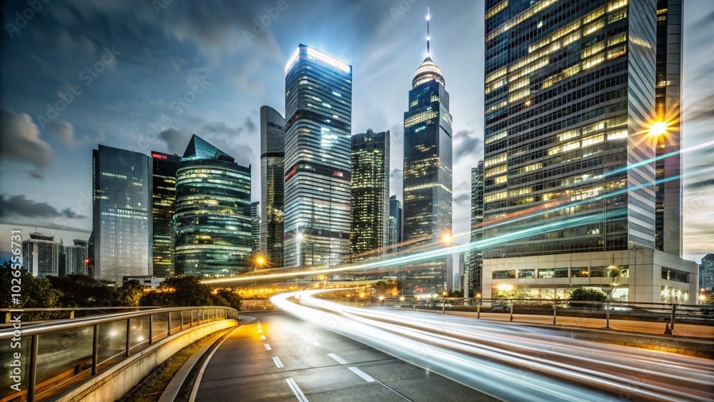 Fototapeta premium Business Vision in Progress Icon for Urban Exploration Photography