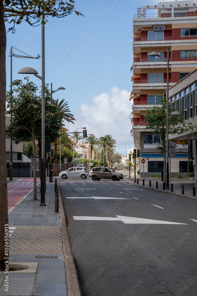 cityscape. Street of Las Palmas de Gran Canaria Center. Gran Canaria. Canary islands. Spain cityscape. Street of Las Palmas de Gran Canaria Center. Gran Canaria. Canary islands. Spain